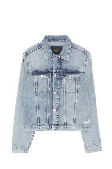 WAIST LENGTH DENIM JACKET