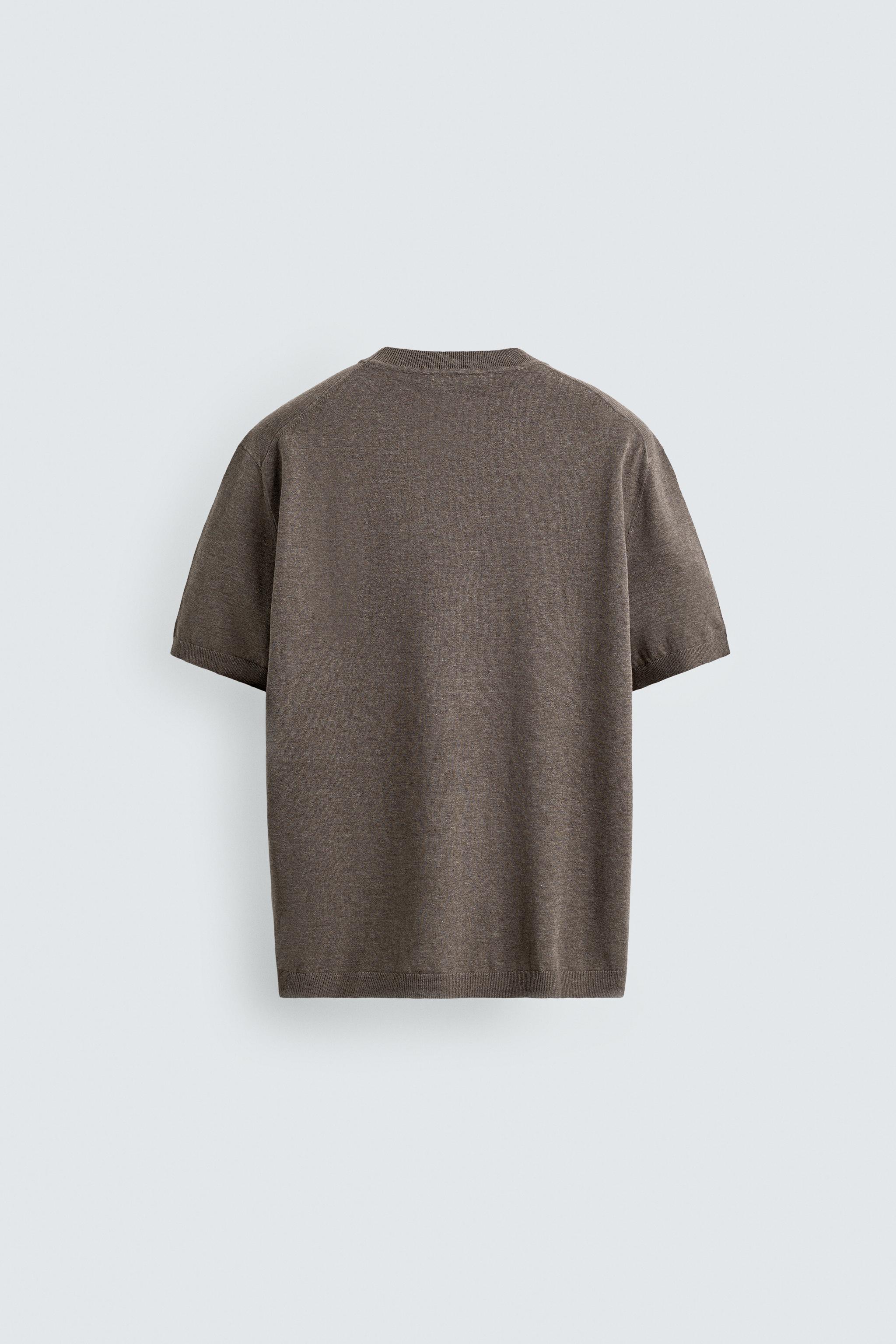 T-SHIRT EN MAILLE REGULAR FIT