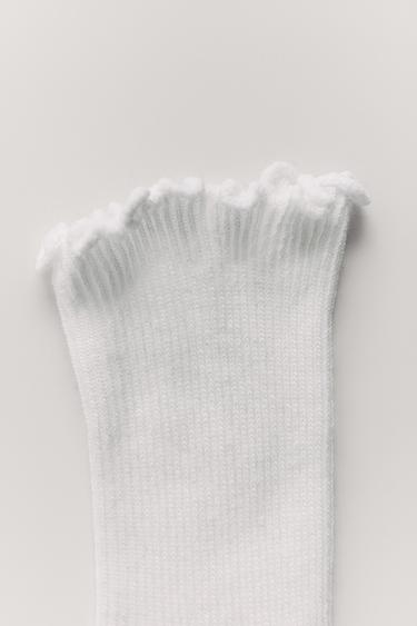 3-PACK OF TERRY MID-CALF SOCKS - Black / White by Zara