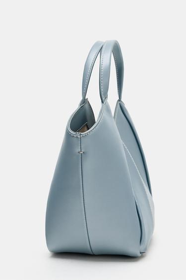 MINI SAC SHOPPER - Bleu de Zara - Image 4