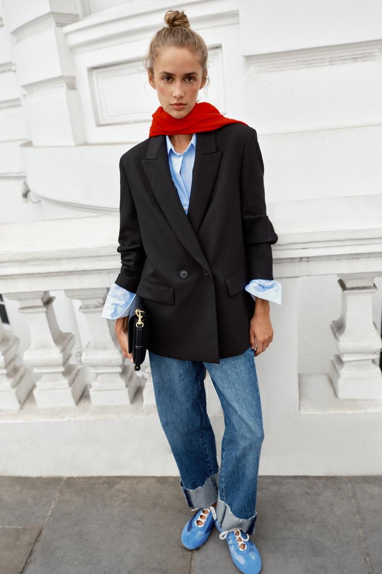 Blazer cruzado de corte oversize 7