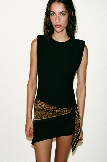 ANIMAL PRINT PAREO SCARF - Leopard by Zara