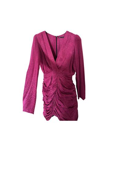VESTITO SATINATO DRAPPEGGIATO