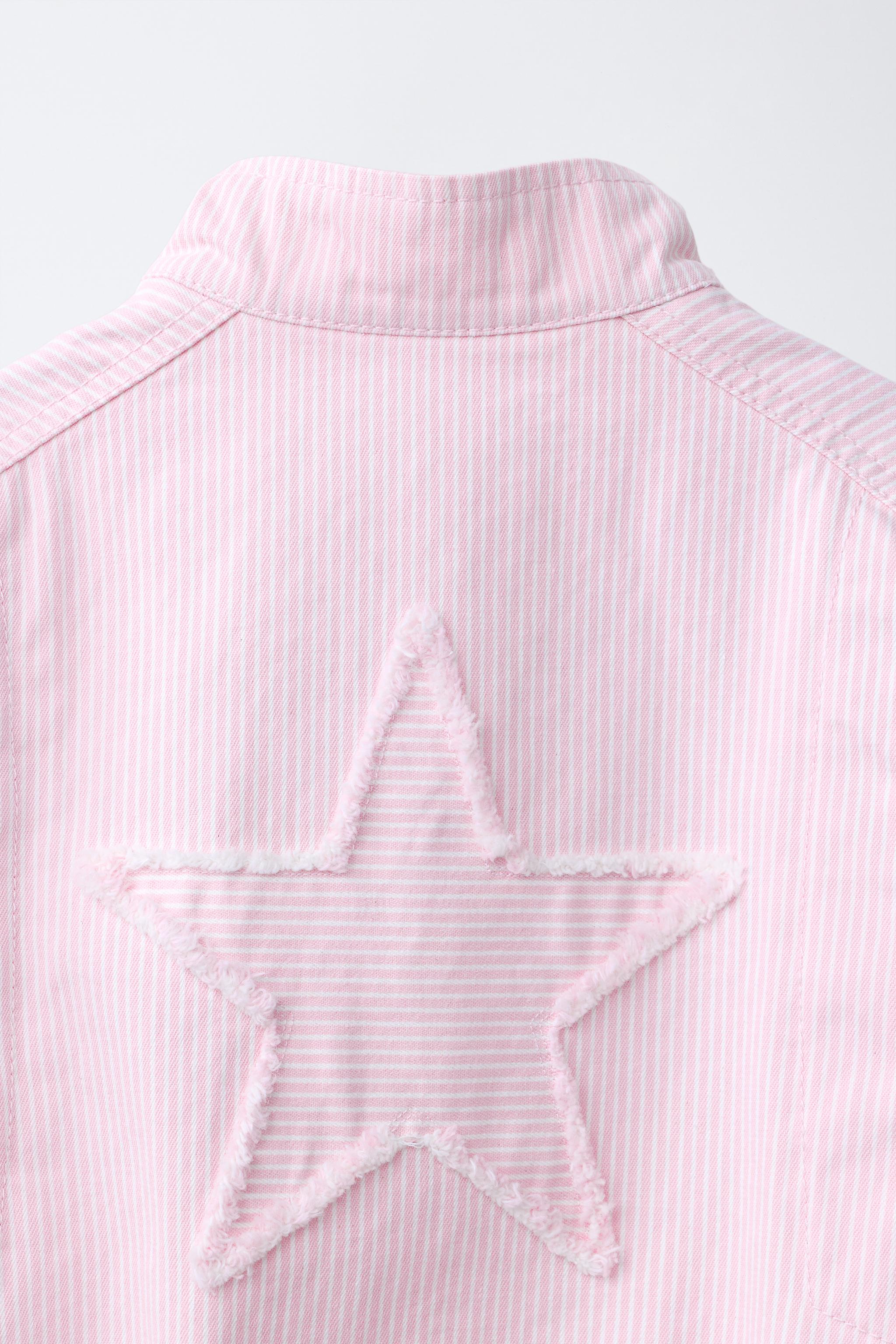 BLOUSON EN SERGÉ À RAYURES