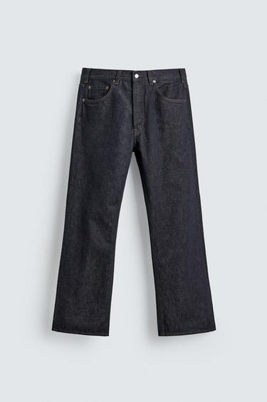 Zara AARON LEVINE X ZARA STRAIGHT FIT BOOTCUT JEANS - Indigo