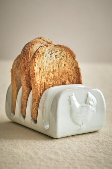 PORTE-TOASTS CÉRAMIQUE POULE - Crème de Zara - Image 5