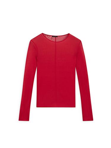 Zara Long sleeve silk T-shirt - Red