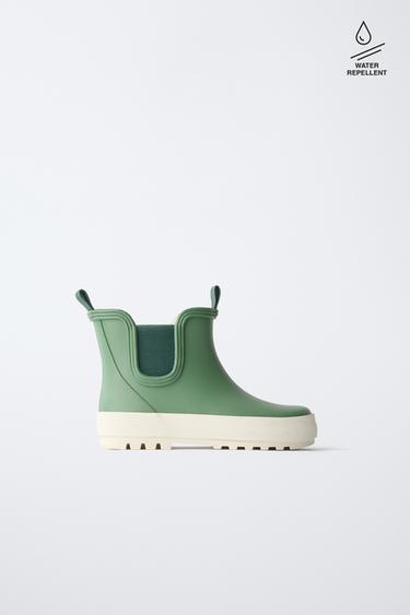 BOTA TIPO GALOCHA ELÁSTICA - Verde-caqui da Zara - Imagem 0