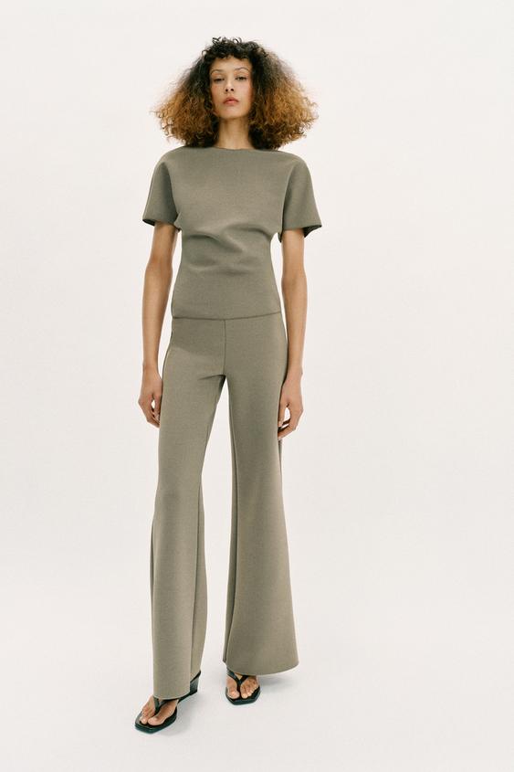 SHORT SLEEVE CUT OUT TOP from Zara - $39.90