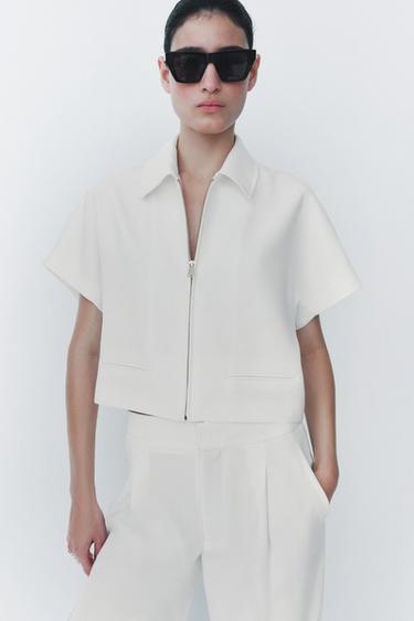 CHAQUETA CORTA ZW COLLECTION - Crudo de Zara