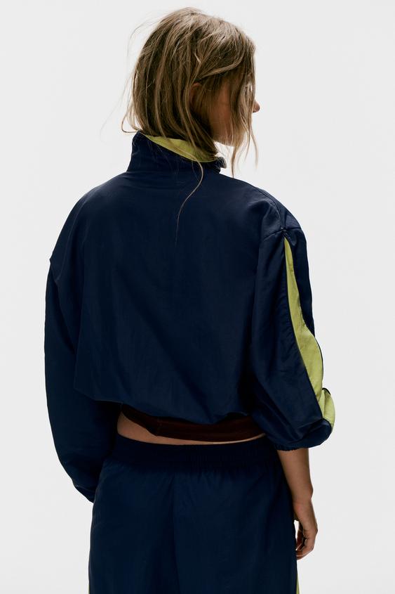 VESTE TECHNIQUE BANDE LATÉRALE - Bleu marine de Zara - Image 1