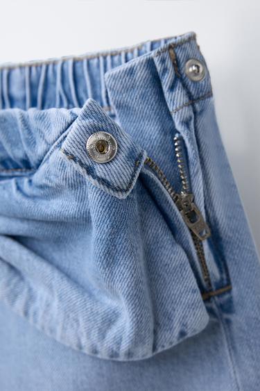 DENIM SKIRT WITH BOW - Mid-blue by Zara - Image 3