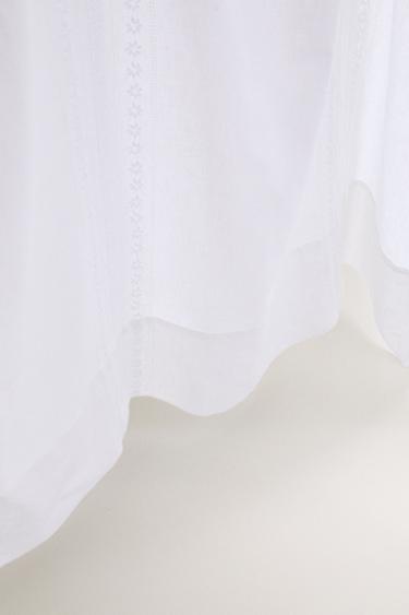 RIDEAU COTON LIN À BRODERIES - Blanc cassé de Zara - Image 3