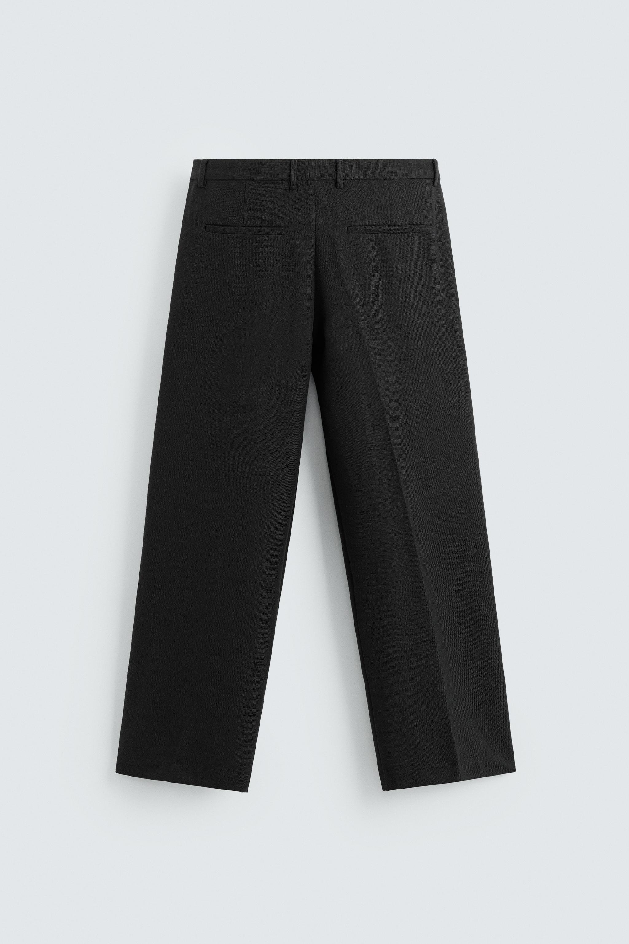 PANTALON COUPE DÉCONTRACTÉE À PLIS