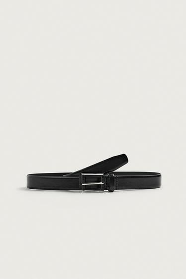 CEINTURE EN CUIR CHIC - Noir de Zara
