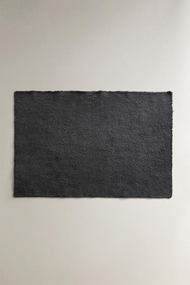 LINNEN PLACEMAT MET FRANJES RAND - Blauw van Zara