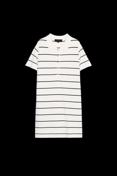 SHORT KNIT STRIPED DRESS - striped by Zara - Image 0