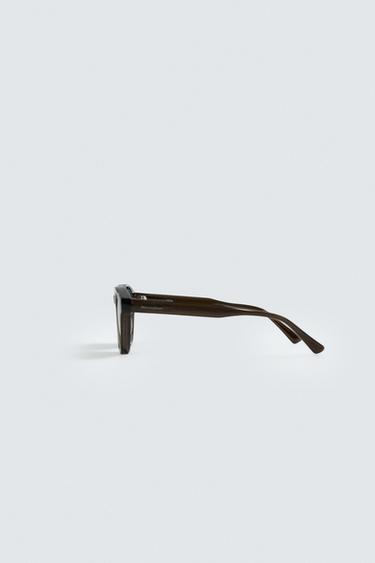 ROUND SUNGLASSES - Dark brown by Zara - Image 4