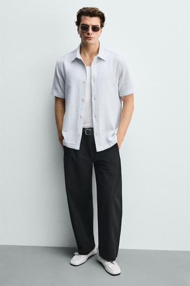 LEATHER DECK SHOES - Ecru White by Zara - Image 0