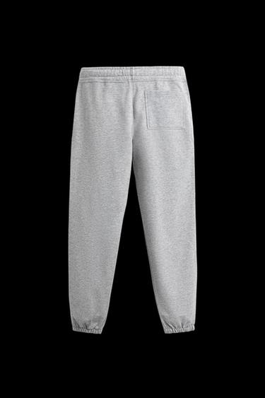 Zara BASIC JOGGER PANTS - Gray marl