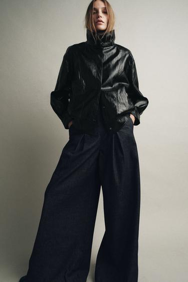 ZW COLLECTION BOMBER JACKET - Black by Zara - Image 5