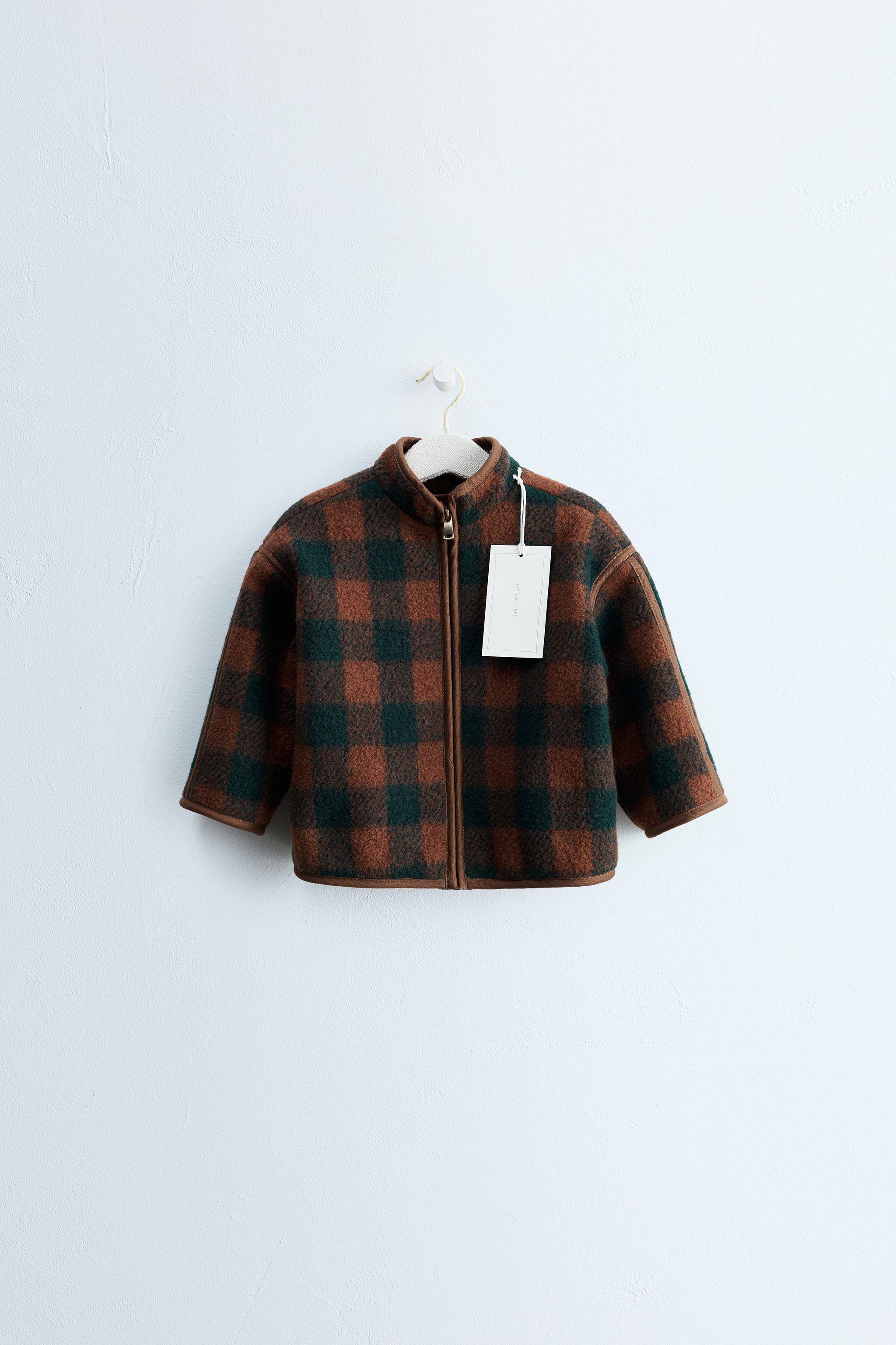 ZARA TIMELESS - WOOL-BLEND PLAID JACKET