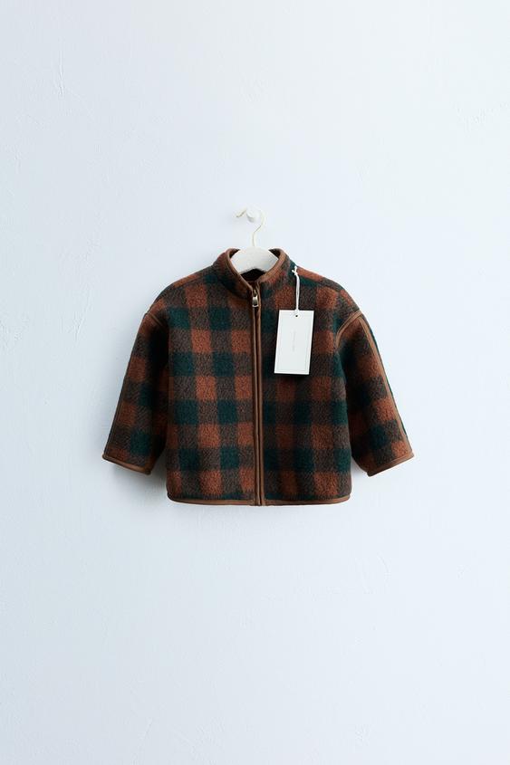 Zaras ZARA TIMELESS - RUTIG JACKA MED ULL - Tobak - Bild 0