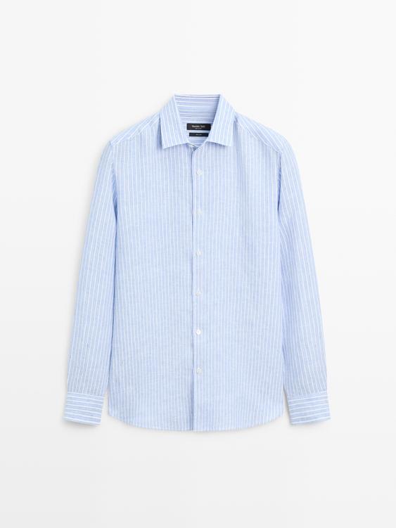 Striped linen shirt