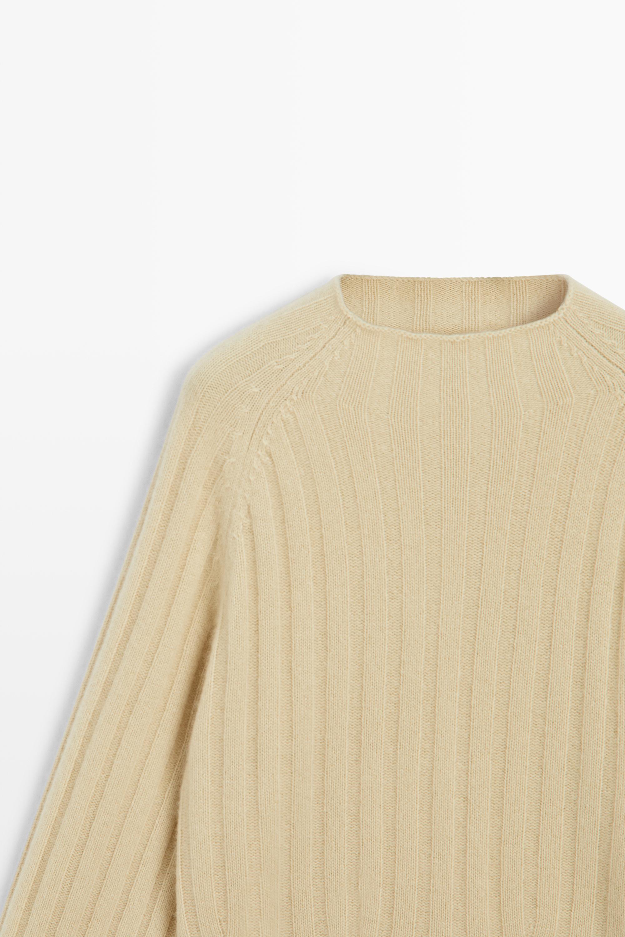 Pull col montant 100 % cachemire