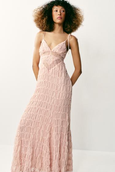 ROBE STYLE LINGERIE - Rose pastel de Zara - Image 3