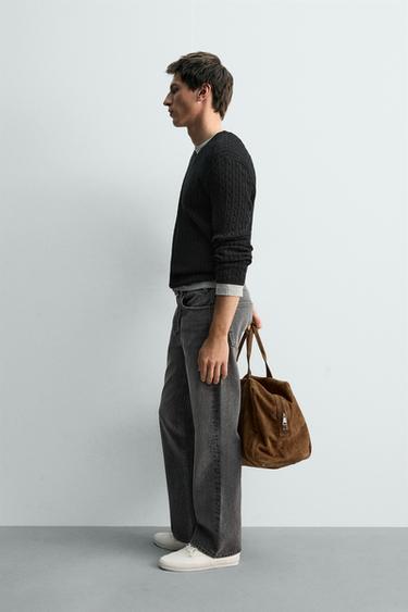 PULL STRUCTURÉ À TORSADES - Noir de Zara - Image 2