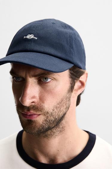 CASQUETTE BRODERIE COMBINÉE - Bleu marine de Zara - Image 3