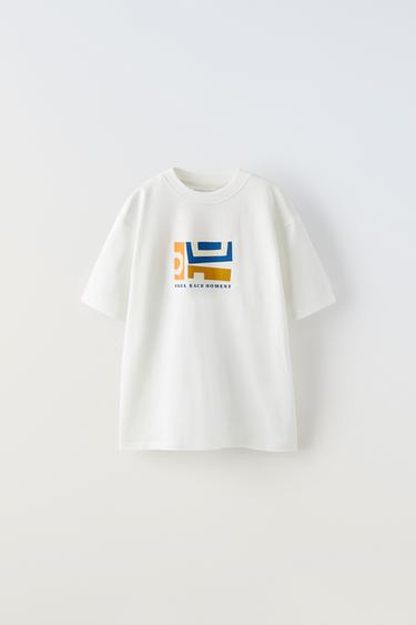 GRAFFITI PRINT T-SHIRT - Ecru by Zara - Image 0