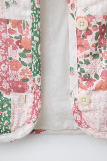 BLOUSON REMBOURRÉ PATCHWORK - Multicolore de Zara - Image 3