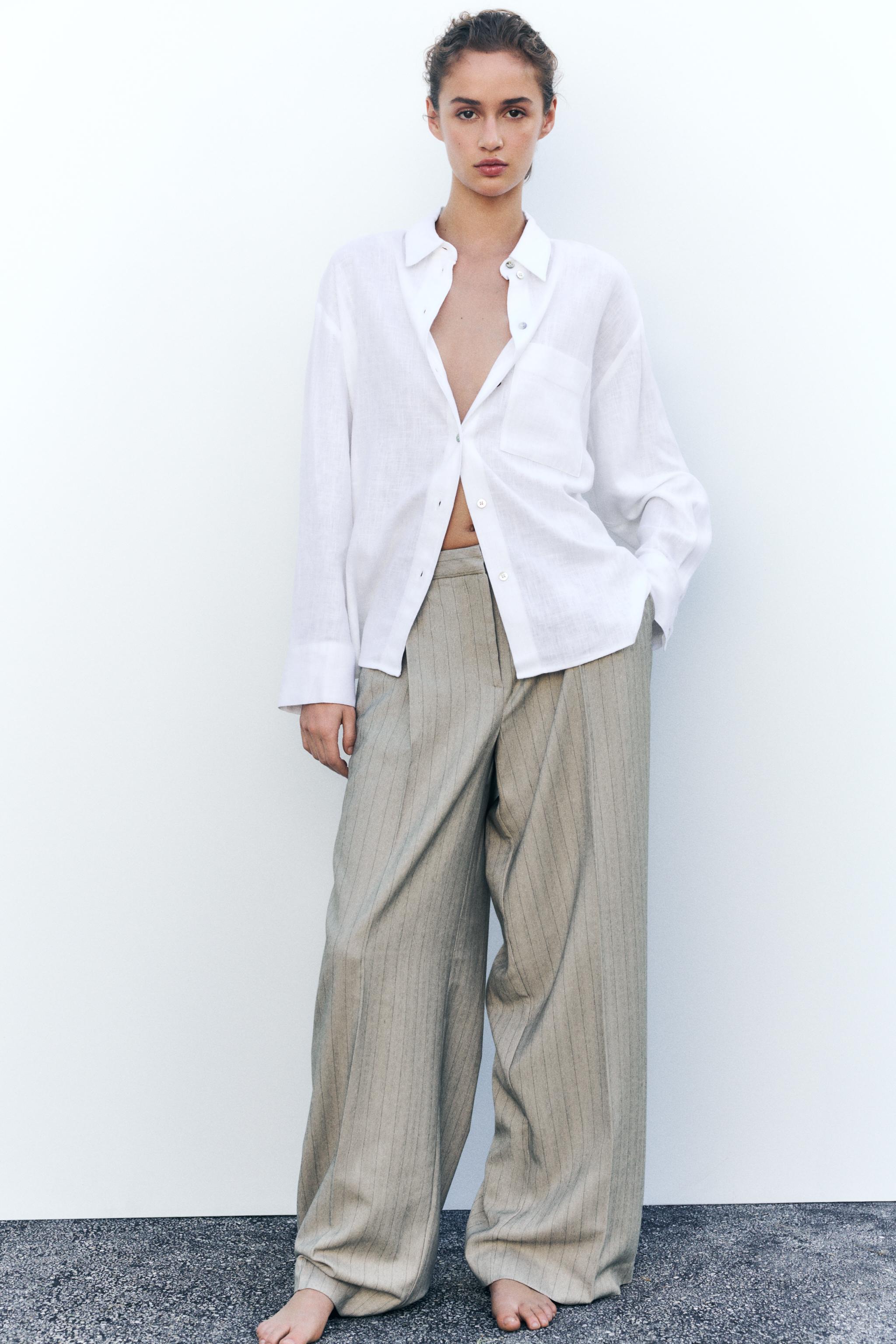 CHEMISE OVERSIZE AVEC LIN