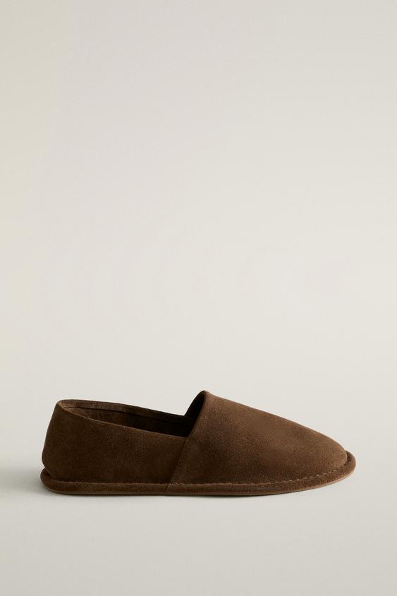 BABOUCHE CUIR - Marron de Zara - Image 0