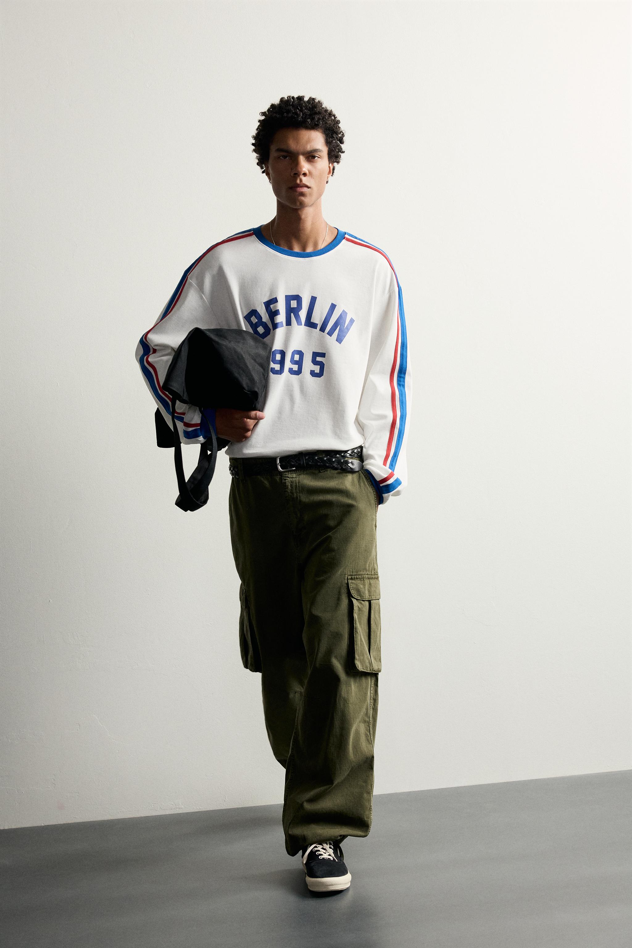 BERLIN CONTRAST STRIPE T-SHIRT
