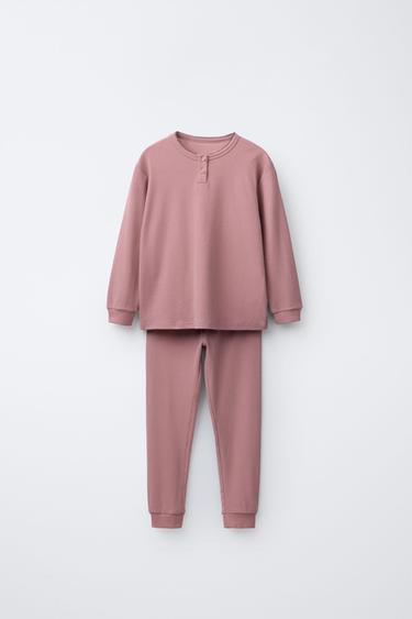 2-6 YEARS / PLAIN RIBBED PYJAMAS - Pink by Zara - Image 0