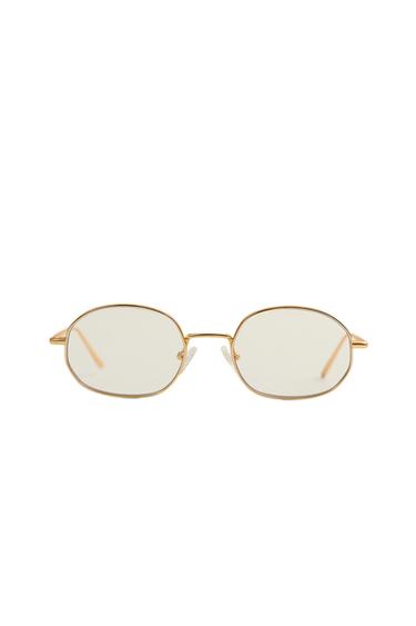 Zara ROUND METAL SUNGLASSES - Silver