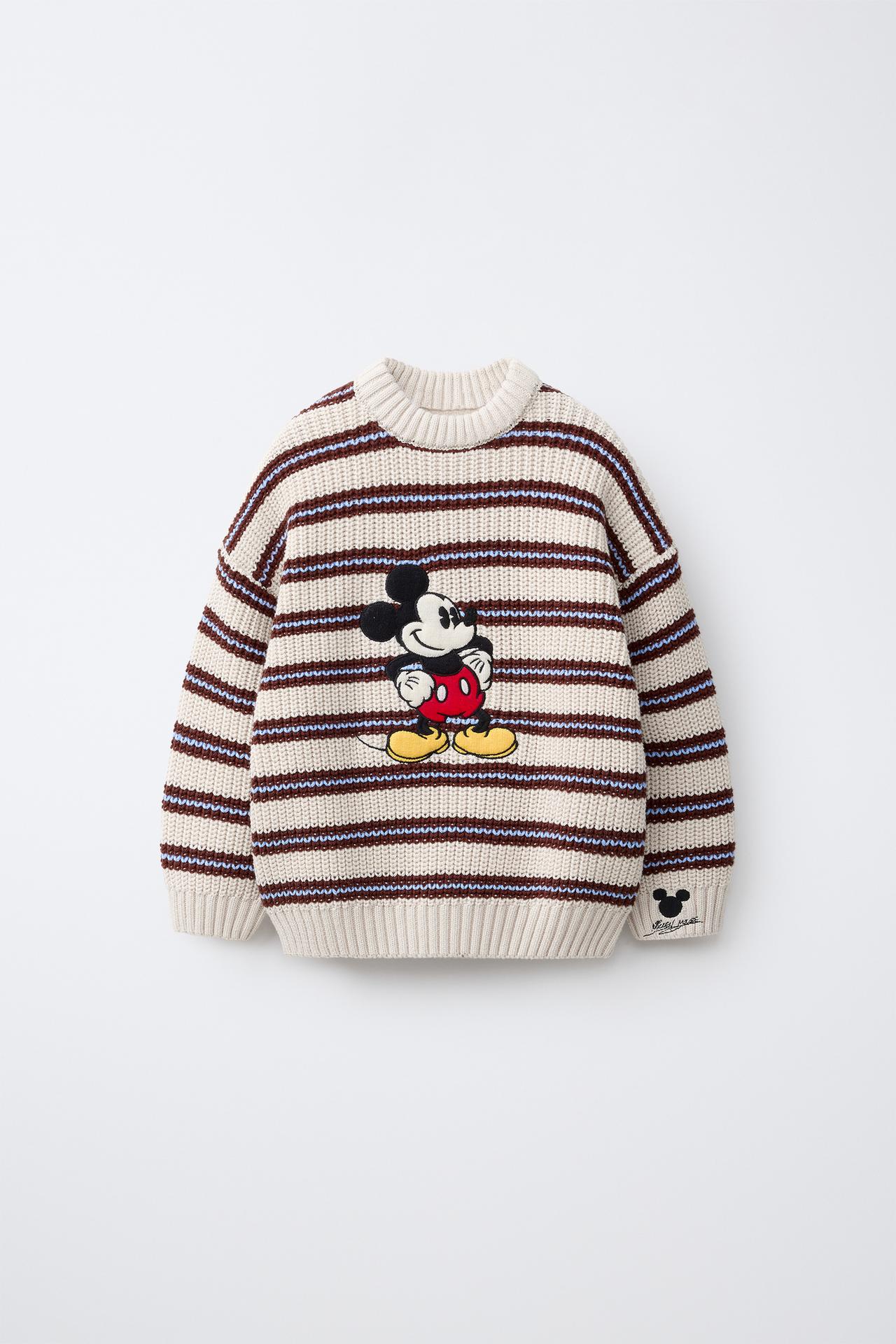 Джемпер из трикотажа в полоску с принтом Mickey Mouse © DISNEY