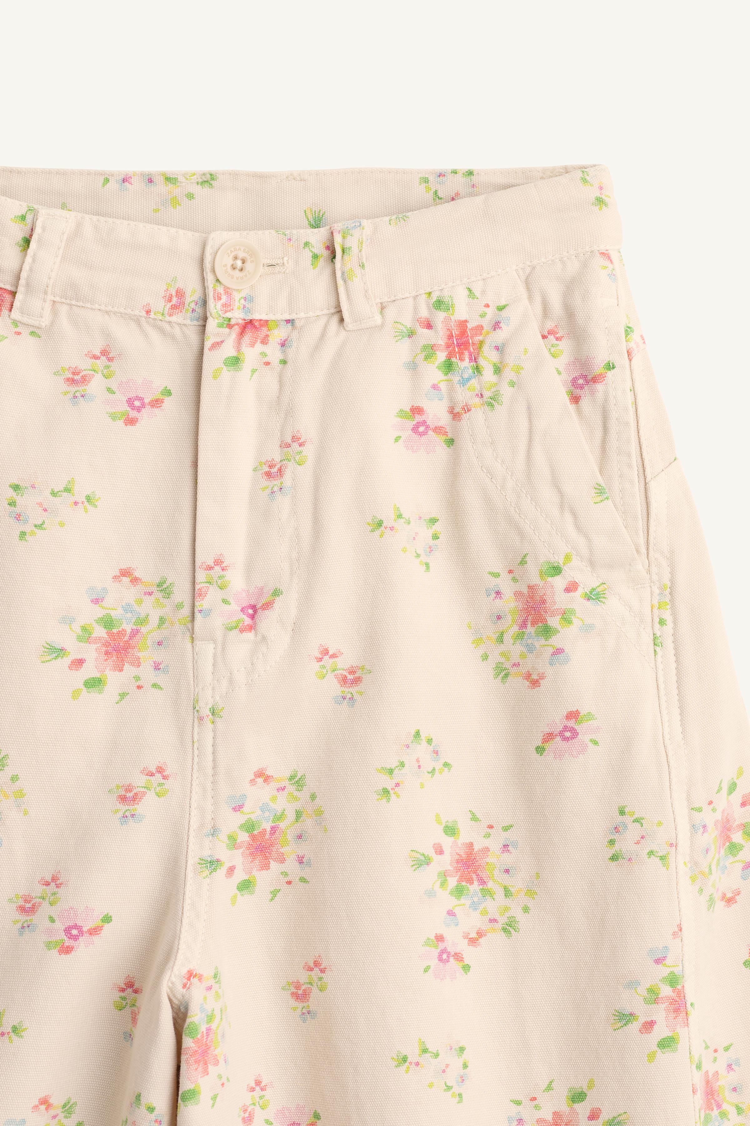Детские брюки Zara FLWR WD PNT — фото 6