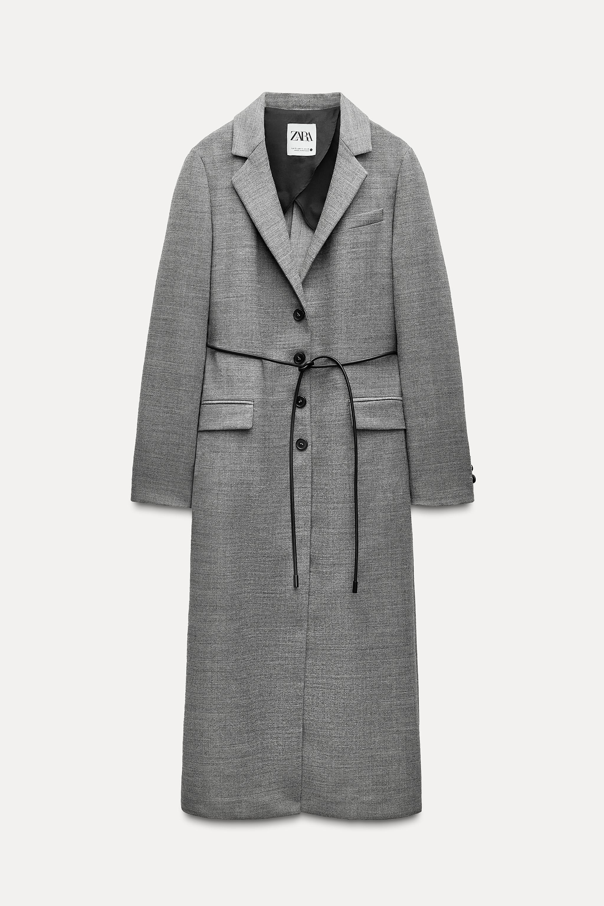 Belted coat zara best sale