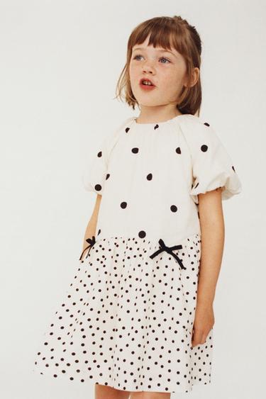 POLKA DOT DRESS - Ecru by Zara - Image 3