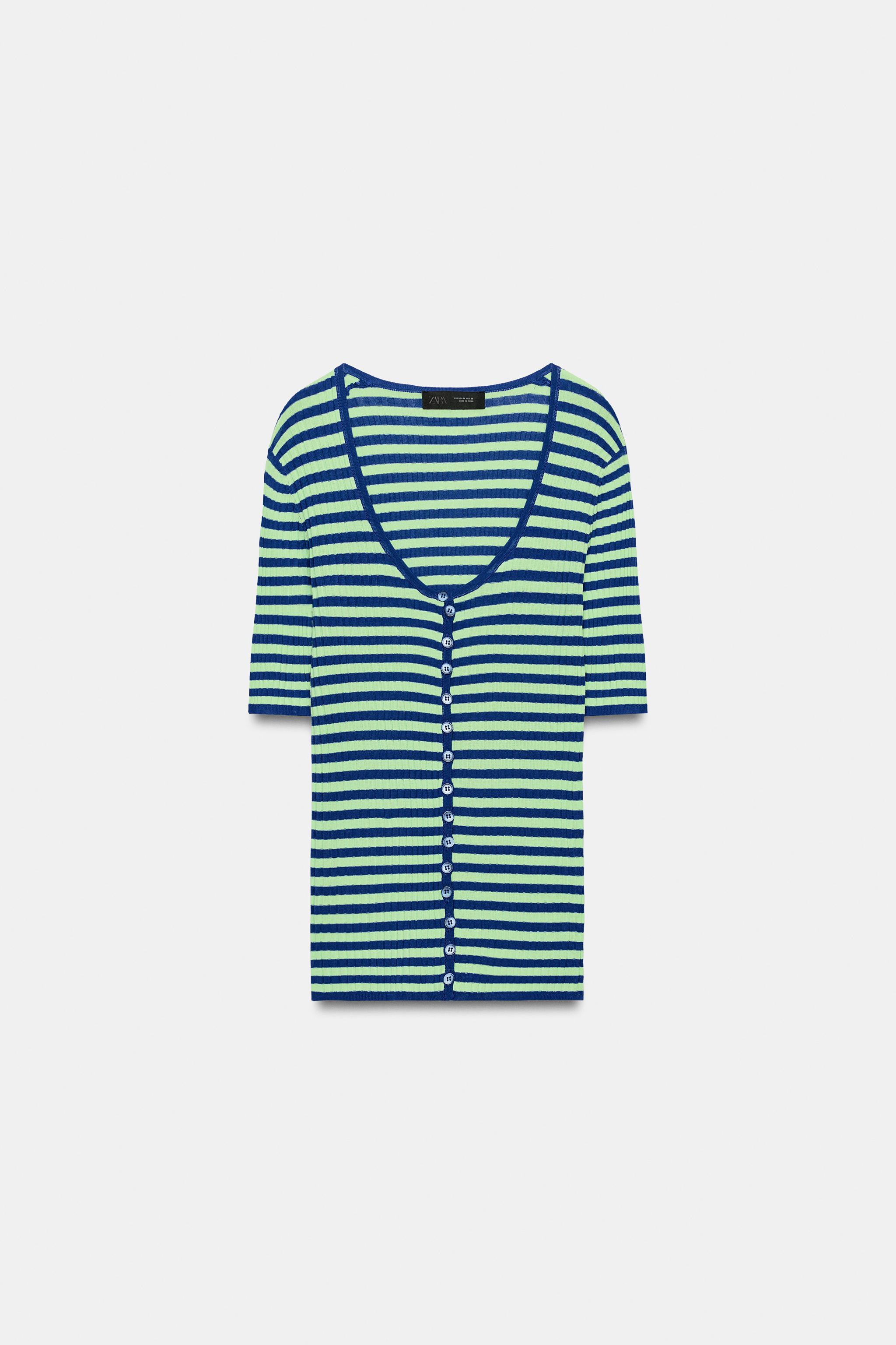 STRIPED KNIT TOP