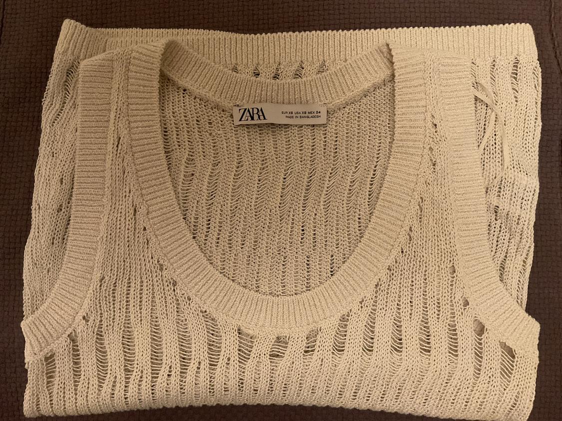 SLEEVELESS TOP WITH METALLIC THREAD - Image 3