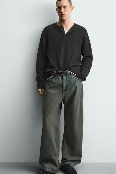 JEAN LOOSE FIT - Bleu / Vert de Zara - Image 4