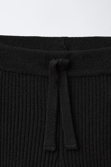 RIB KNIT LEGGINGS - Black by Zara - Image 2