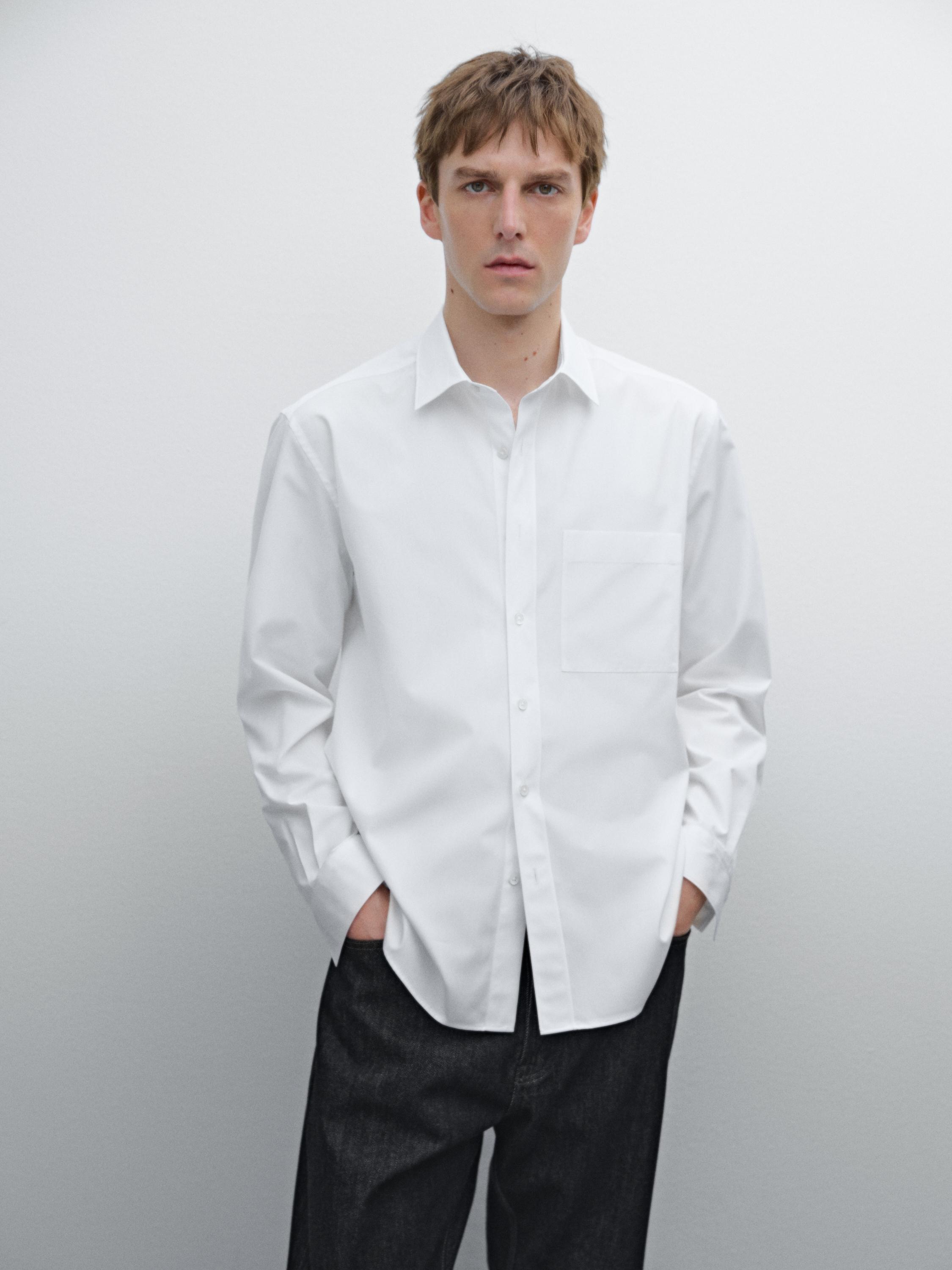 Chemise regular fit 100 % coton