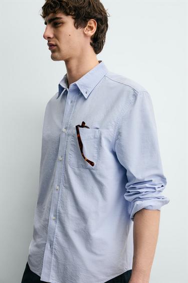 CHEMISE STRUCTURÉE OXFORD - 981 de Zara - Image 5