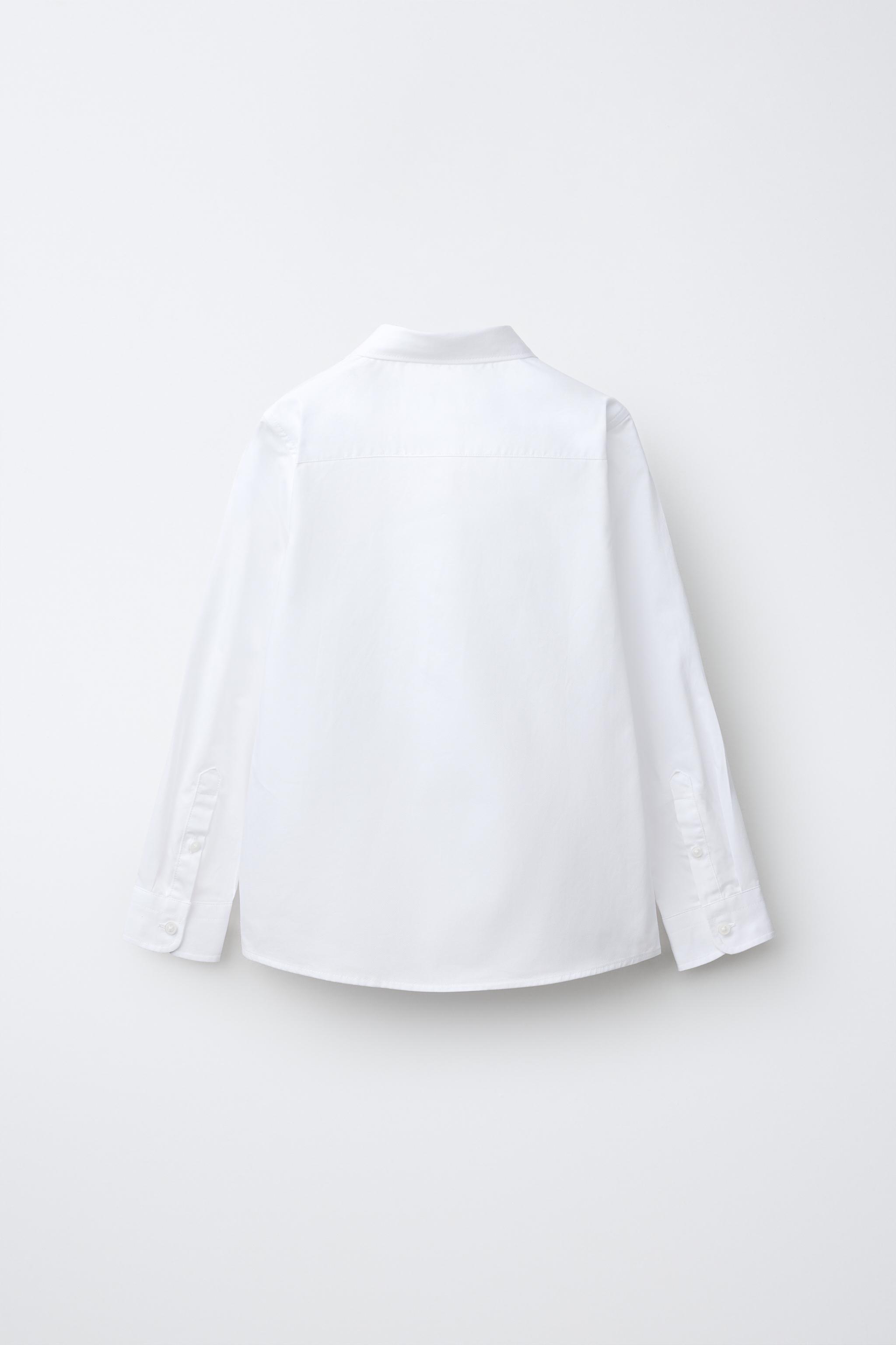 SOLID DRESS SHIRT — White